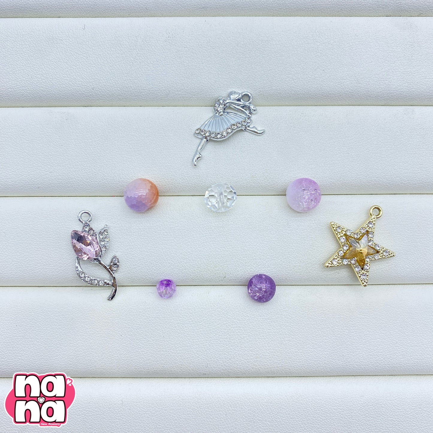 【A1282】負けないで もう少し    高品質菩提Xガラス（8+10）