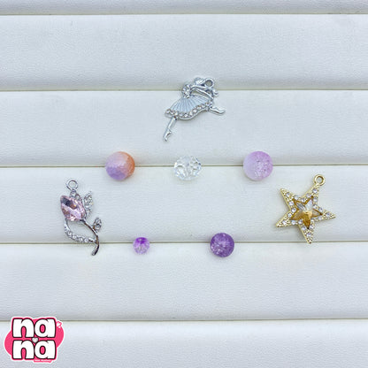 【A1282】負けないで もう少し    高品質菩提Xガラス（8+10）