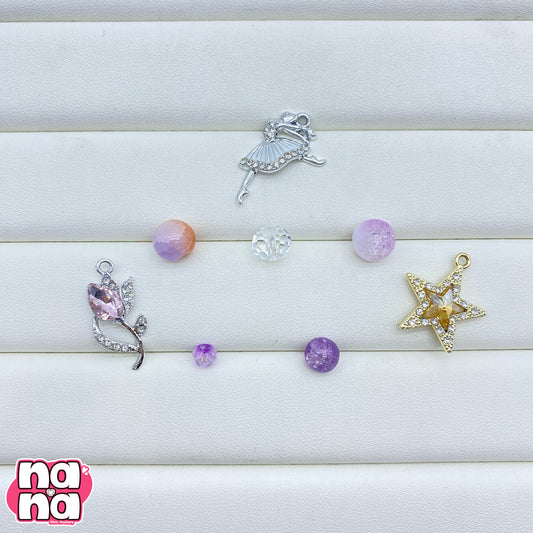 【A1282】負けないで もう少し    高品質菩提Xガラス（8+10）