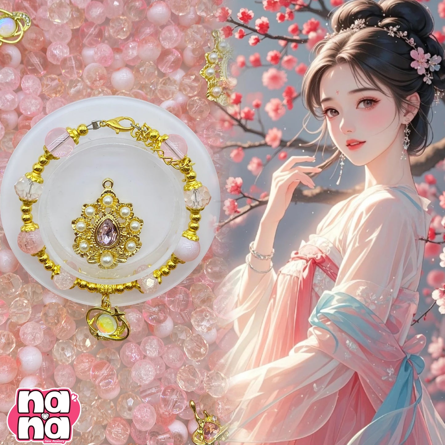 【A1287】紫クーキー    高品質ガラス（10*10）