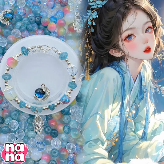 【A1290】サイレント·イヴ    高品質天然石XキャッツアイXガラス（10+12)