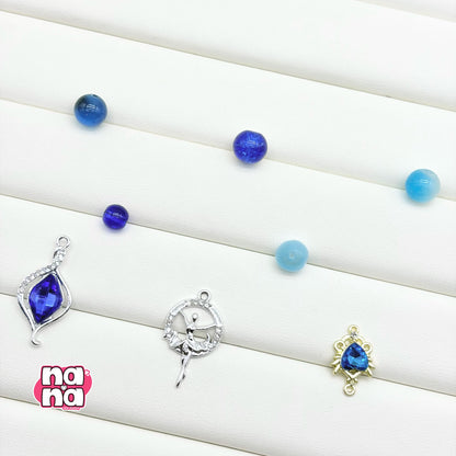 【A1295】明日は明日で エトセトラ    高品質キャッツアイXガラス（8+10)