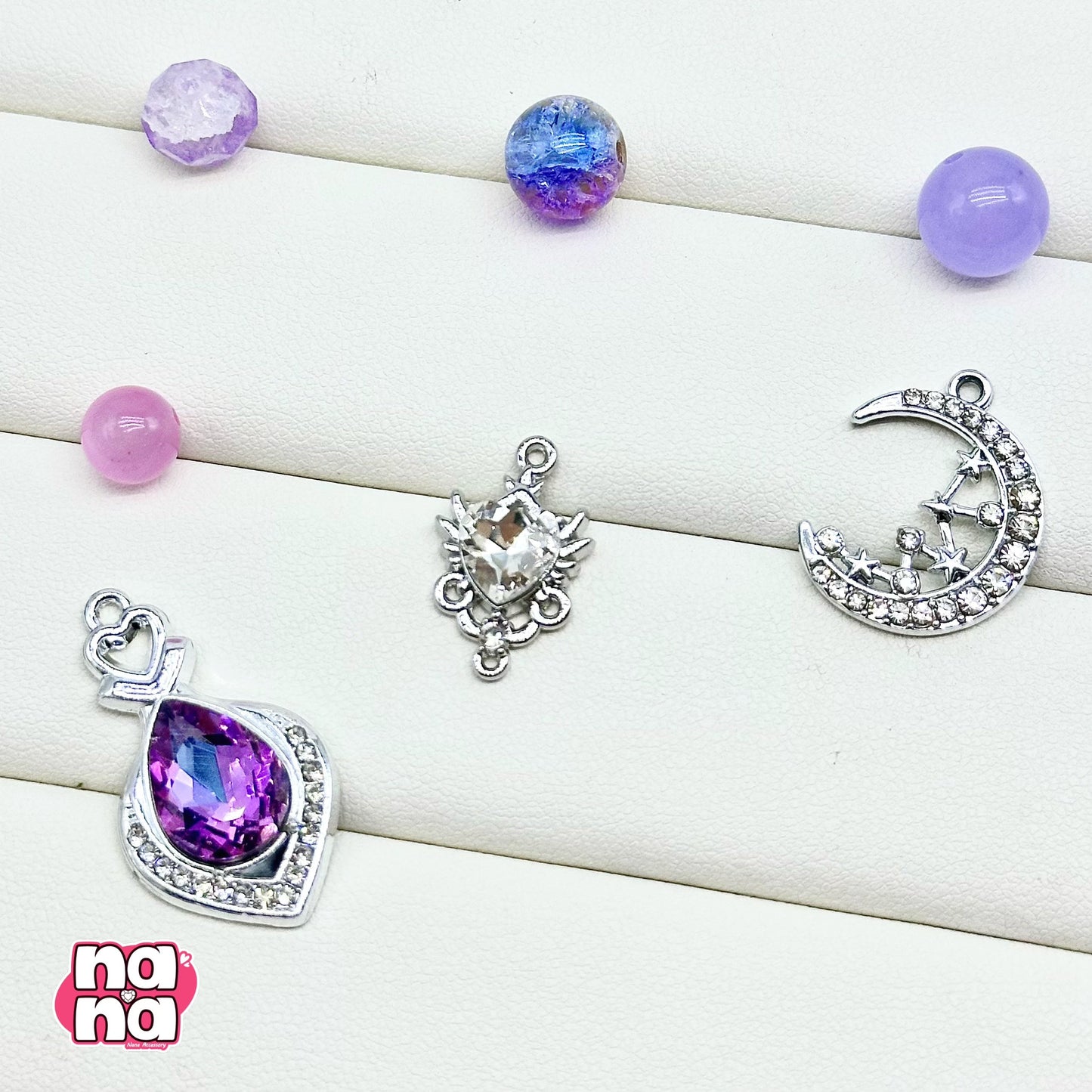 【Y1160】はなのかみさま  高品質キャッツアイ&ガラス（10*10）