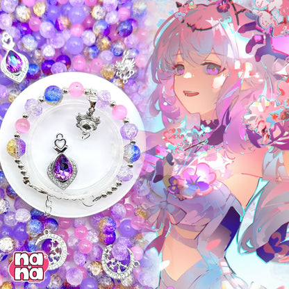 【Y1160】はなのかみさま  高品質キャッツアイ&ガラス（10*10）