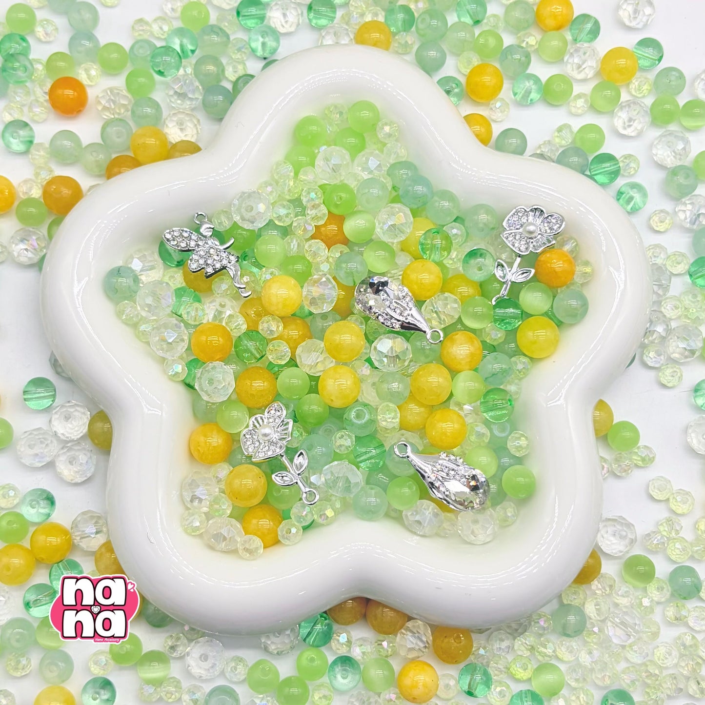 【Y1161】ゆめのふるさと  高品質キャッツアイ&ガラス（10*10）