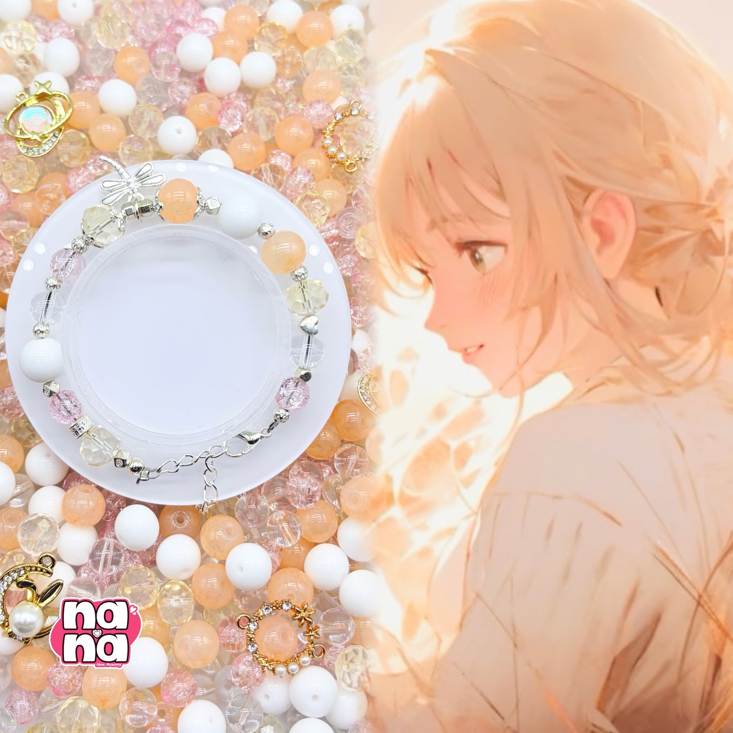 【Y1164】夕日の思い出  高品質ガラス（10*10）