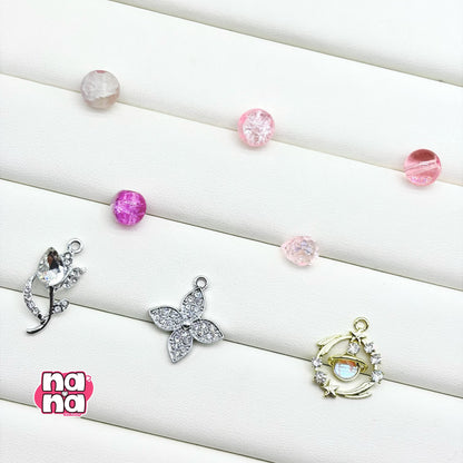 【Y1168】花模様  高品質ガラス（10*10）