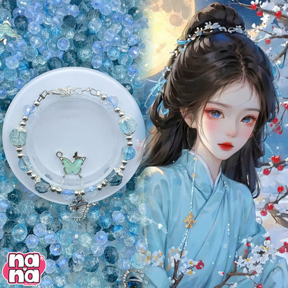 【Y1173】ゆきの花  高品質ガラス（10*10）