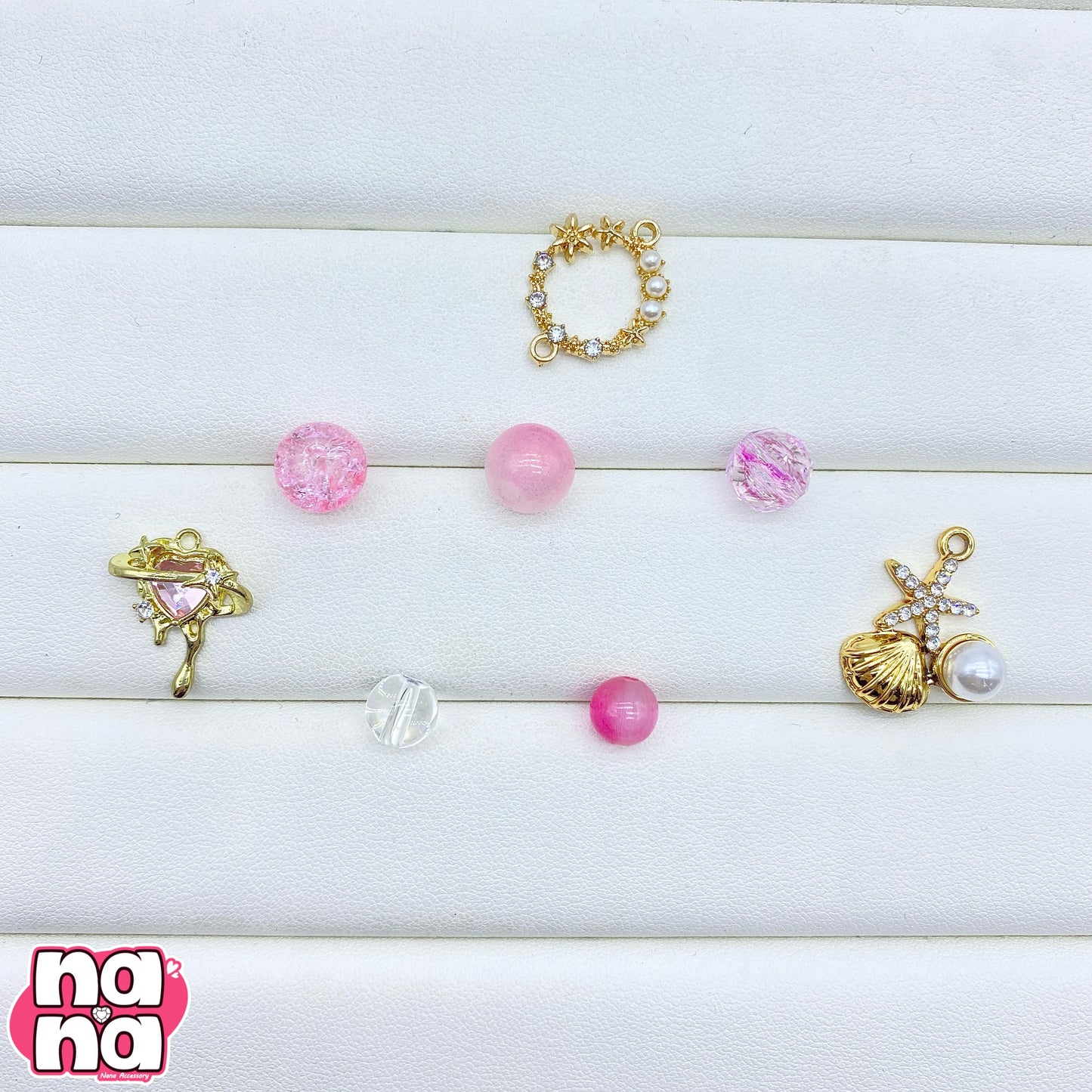 【Y1177】ゆめのそと  高品質キャッツアイ&ガラス（10*10）