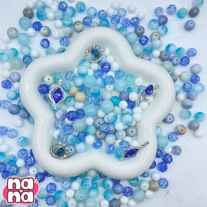 【Y1182】つきあかりのダンス  高品質クォーツ&ガラス（10*10）