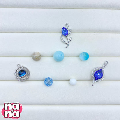 【Y1182】つきあかりのダンス  高品質クォーツ&ガラス（10*10）