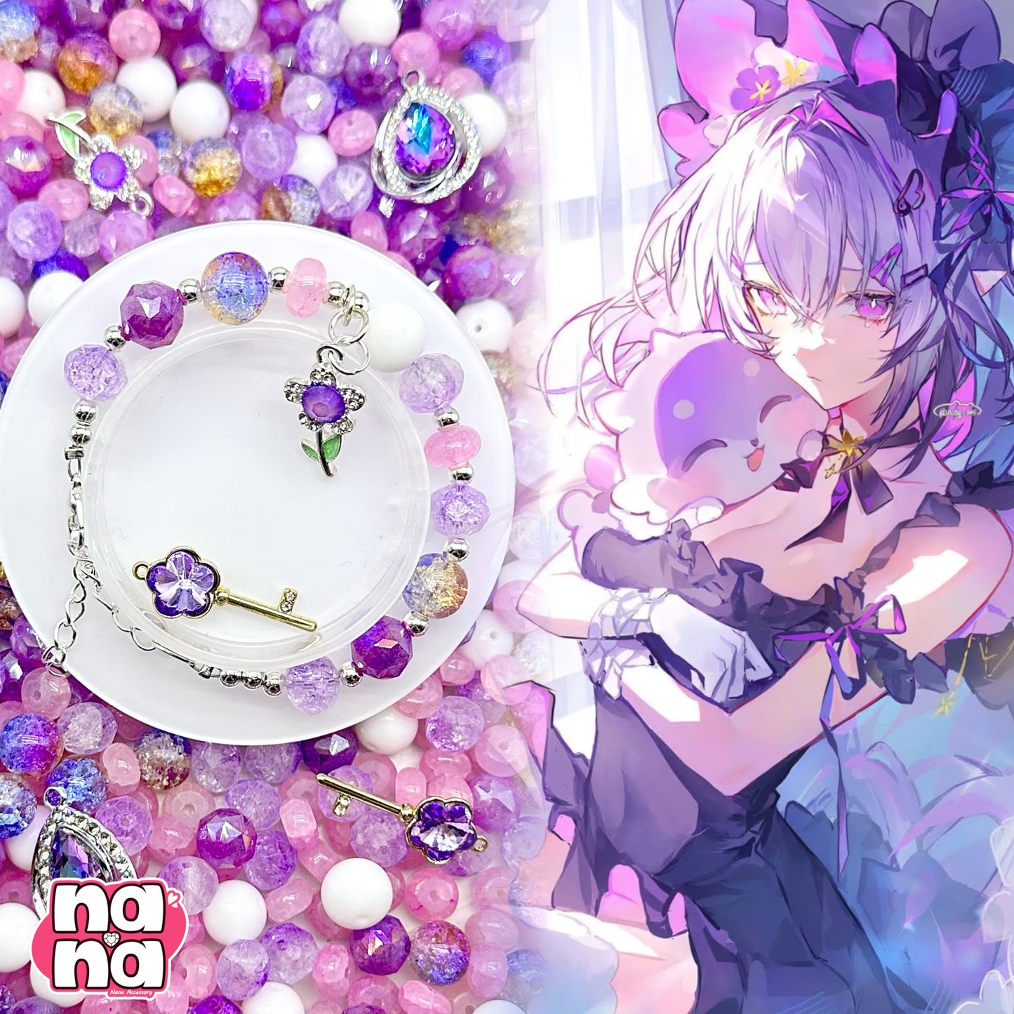 【Y1185】ゆめのように  高品質ガラス（10*10）