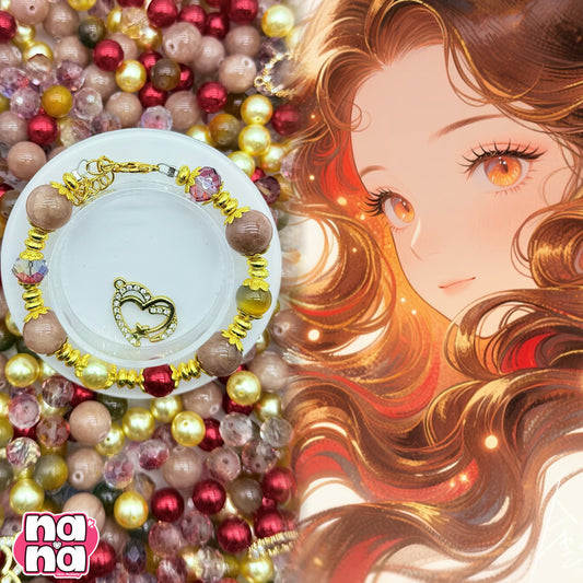 【A1305】浅い夢だから 胸を離れない   高品質天然石XキャッツアイXガラスXパール（10+12）