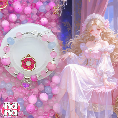 【A1355】福来い    高品質天然石XキャッツアイXガラス（8+10+12)