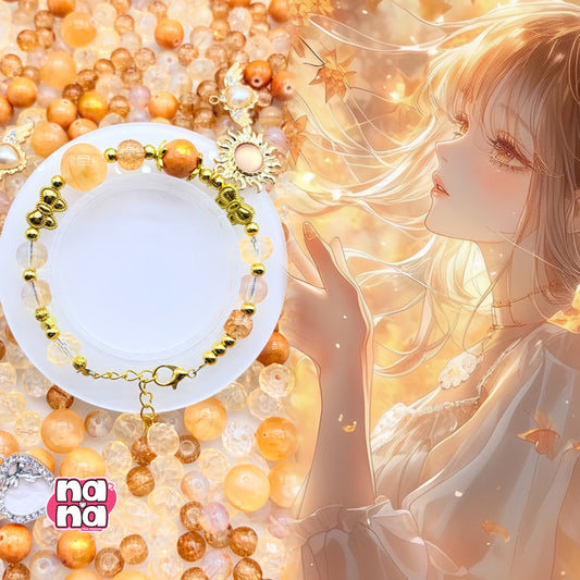 【Y1241】もみじのそら  高品質クォーツ&ガラス（10*10）