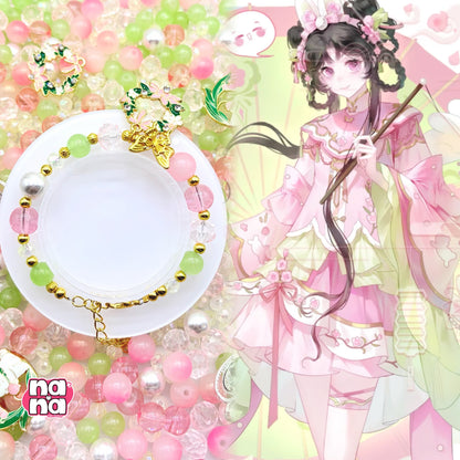 【Y1244】はるのあめ  高品質ガラス（10*10）