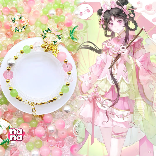 【Y1244】はるのあめ  高品質ガラス（10*10）