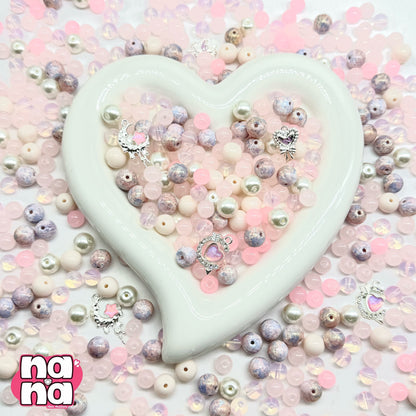 【A1444】春とバラの詩     高品質ガラスXパール（8+10）