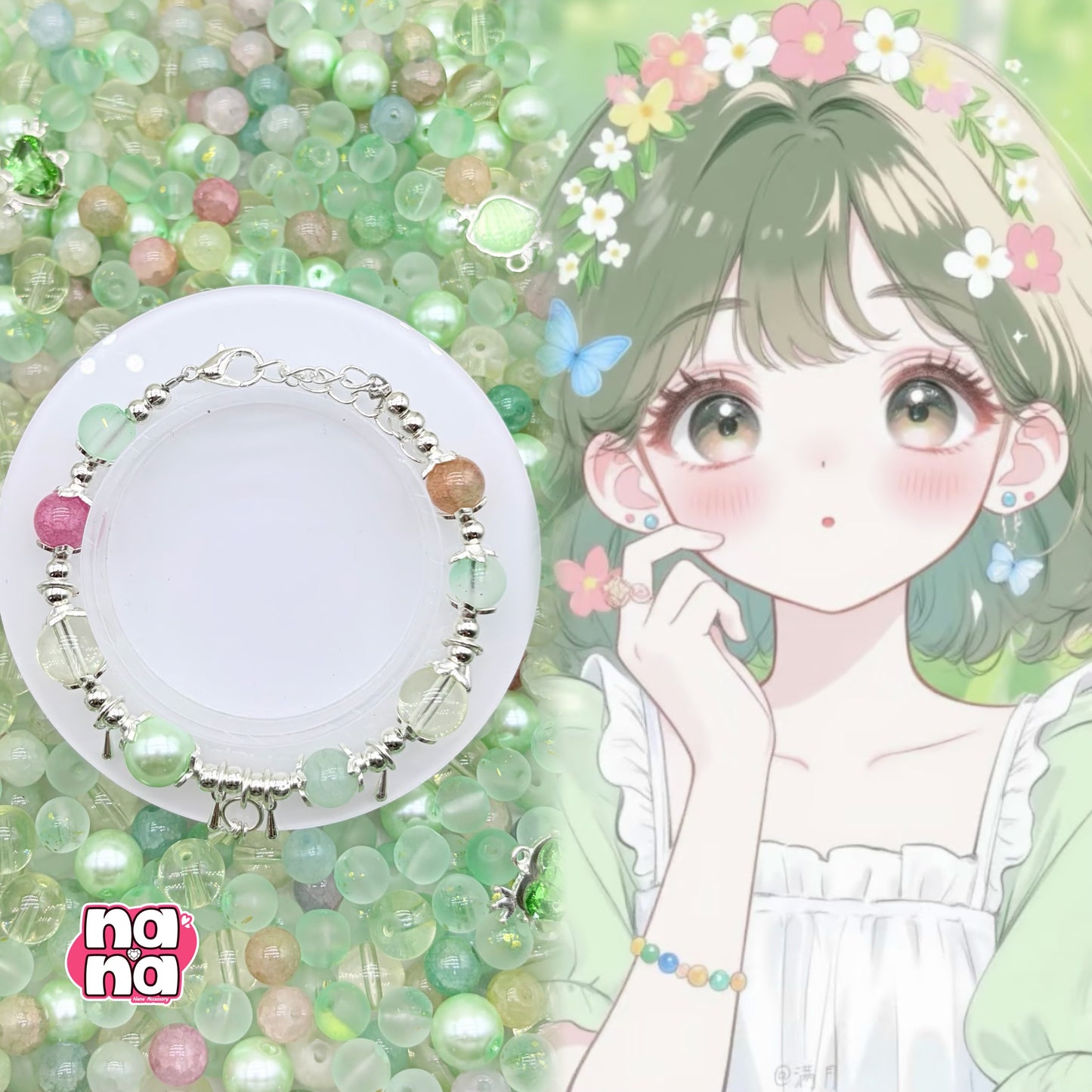 【A1453】大好きを歌える    高品質ガラスXパール（8+10）