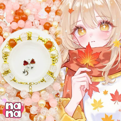 【A1457】朝まで踊る    高品質ガラスXパール（10*10）