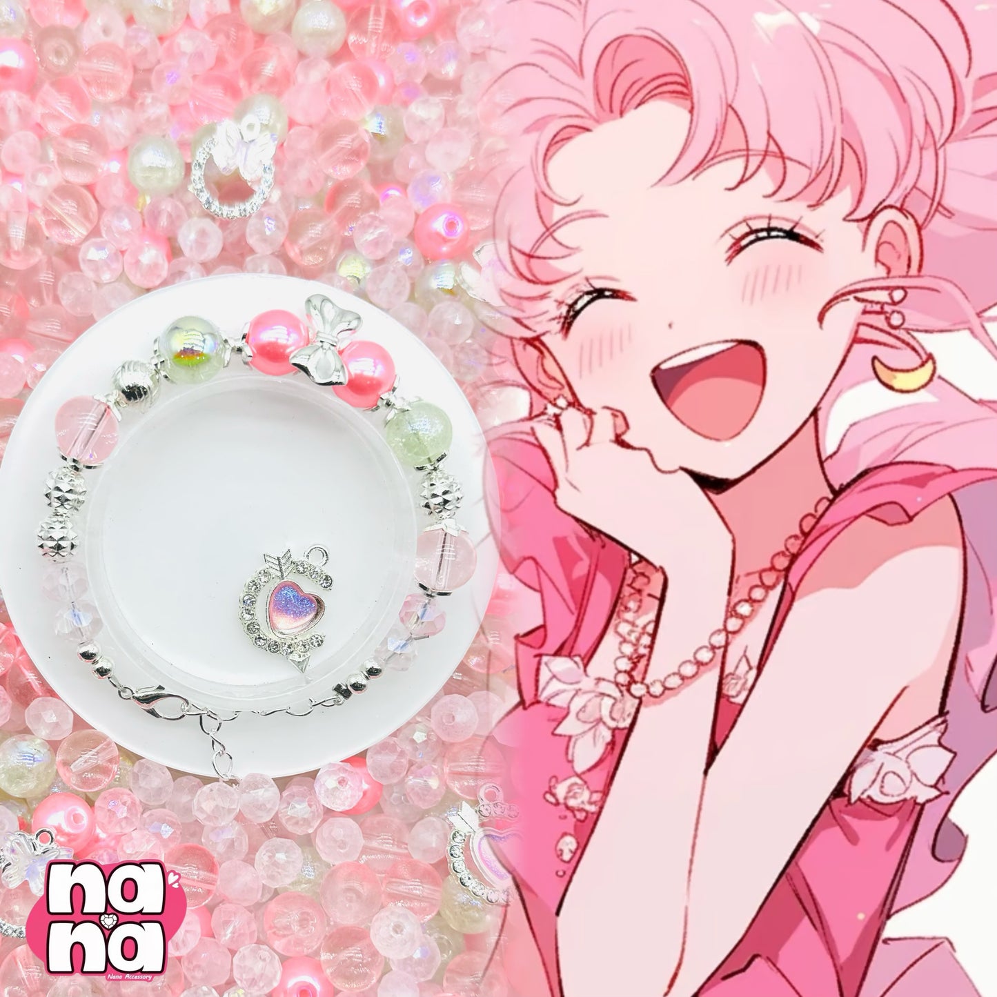 【A1490】大好きを歌える    高品質ガラスXパール（10*10）