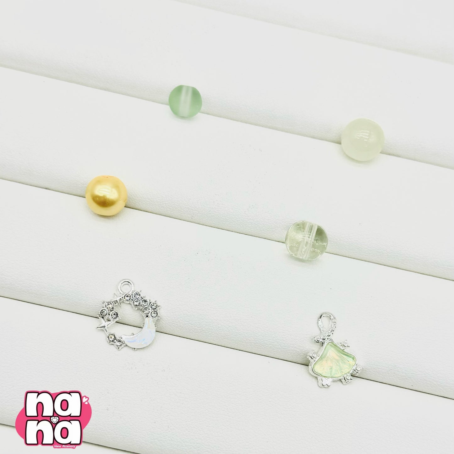 【A1506】一番の宝もの    高品質ガラスXパール（8+10）