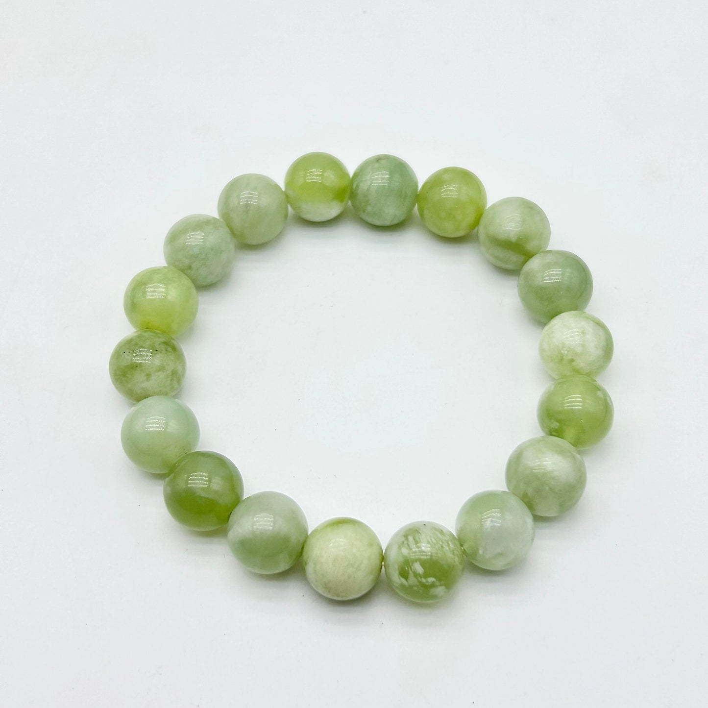 【純粋な天然ミネラルのブレスレット】岫玉（シウユ）