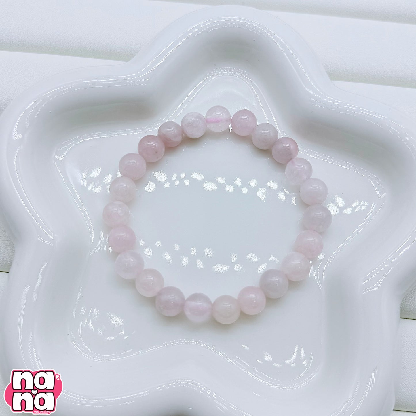 【純粋な天然ミネラルのブレスレット】ピンククォーツ